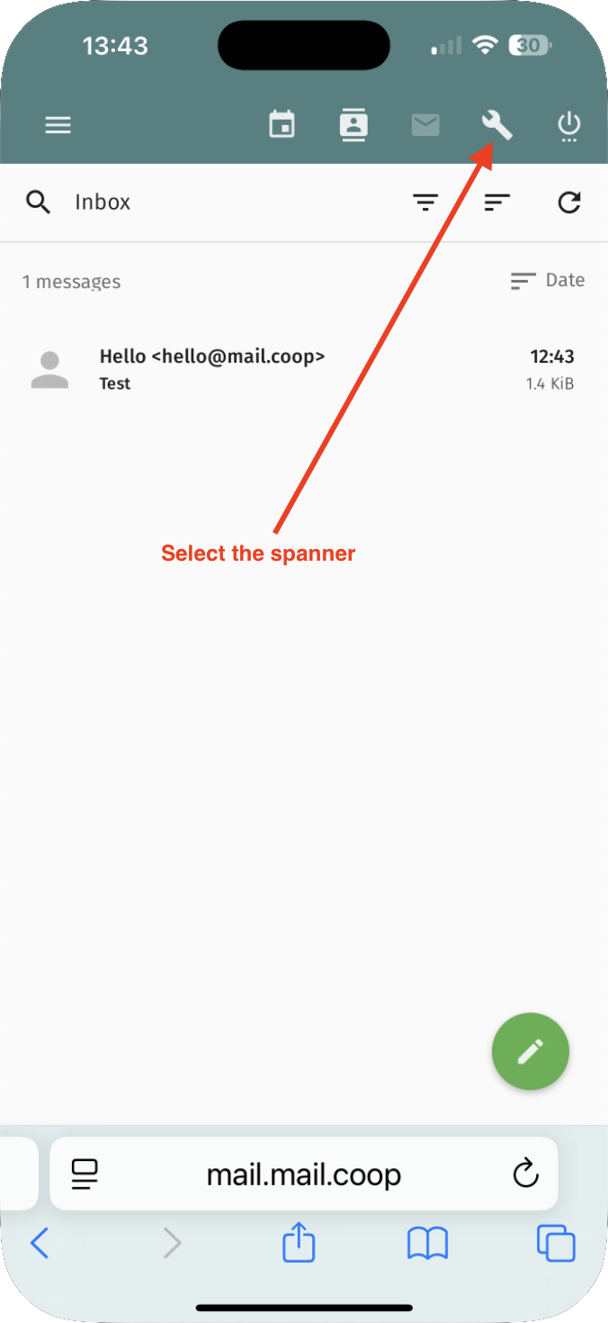 SOGo webmail home