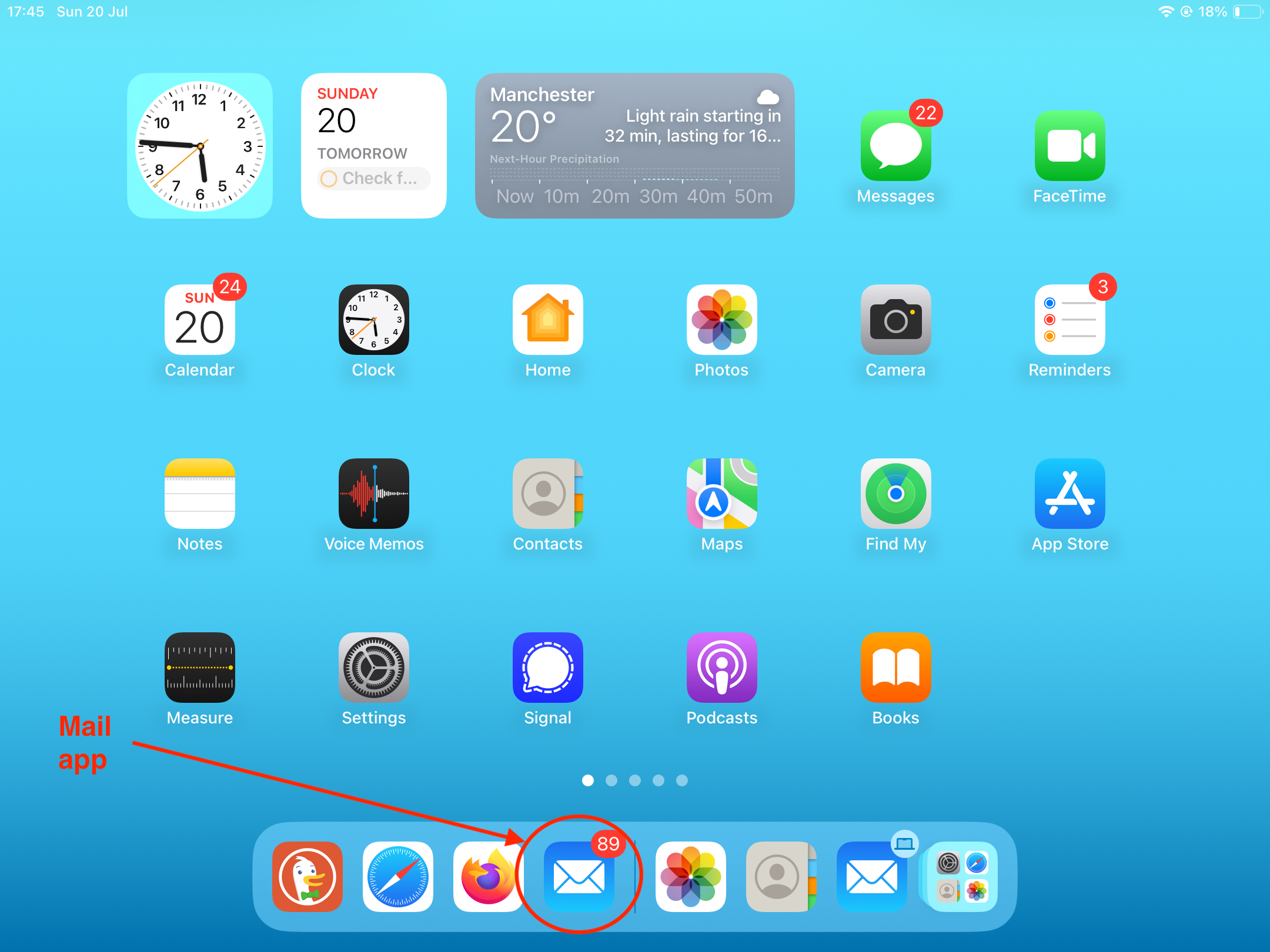 Mail app