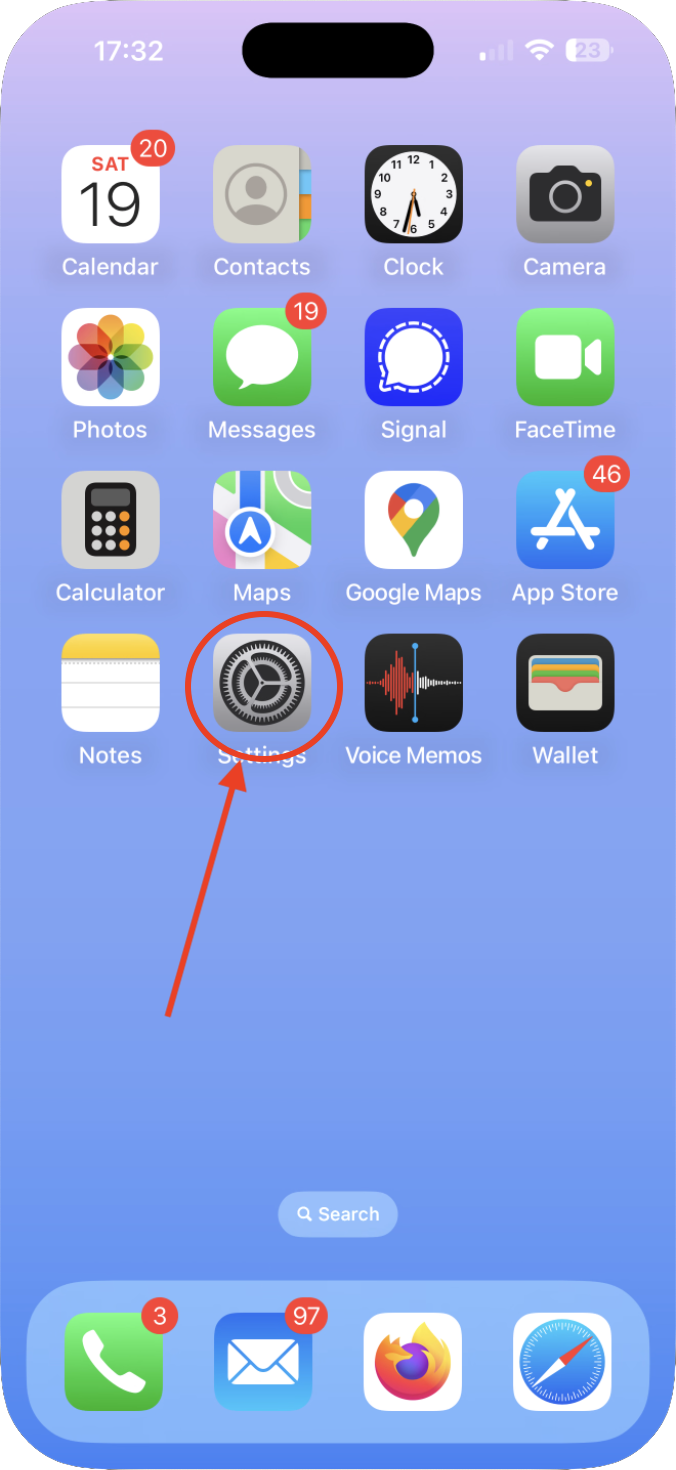 Settings app